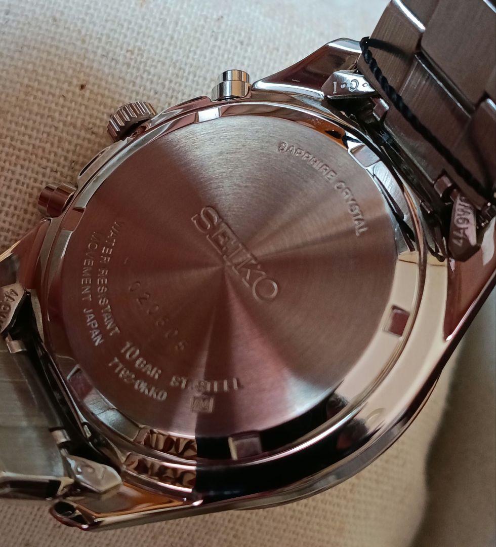 新品♪サファイアガラス！ SEIKO セイコー クロノグラフ SNDA87P1