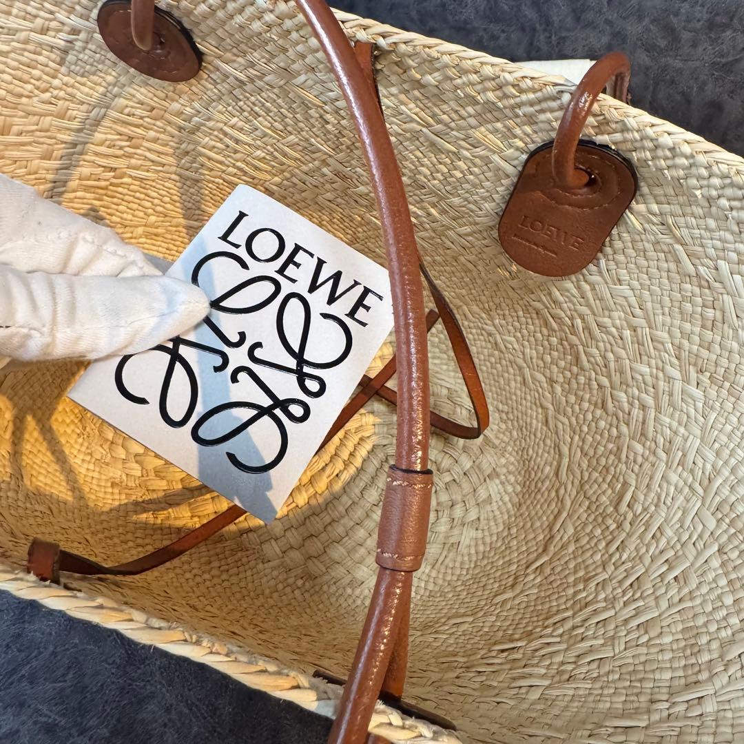 極美品　ロエベ　LOEWE アナグラム　バスケット　スモール