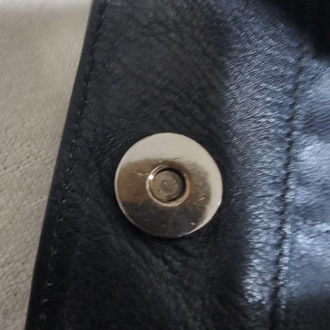 GUCCI バンブーハンドル レザーショルダーバッグ 保存袋付き