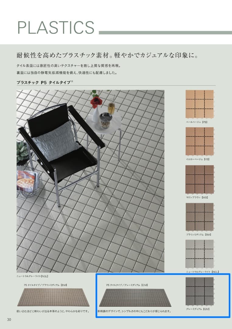 6箱目/全10箱 クレガーレ (しま) 400枚セット プラタイルGM色