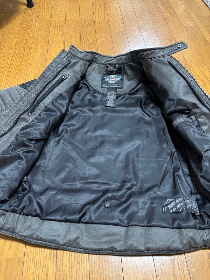 ハーレーダビットソン、ライダースジャケット、S、ライディングジャケット、グレー