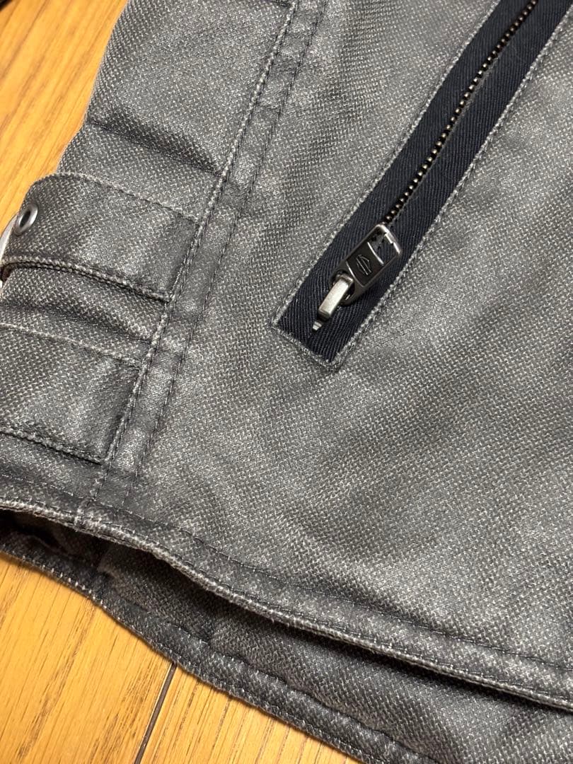 ハーレーダビットソン、ライダースジャケット、S、ライディングジャケット、グレー