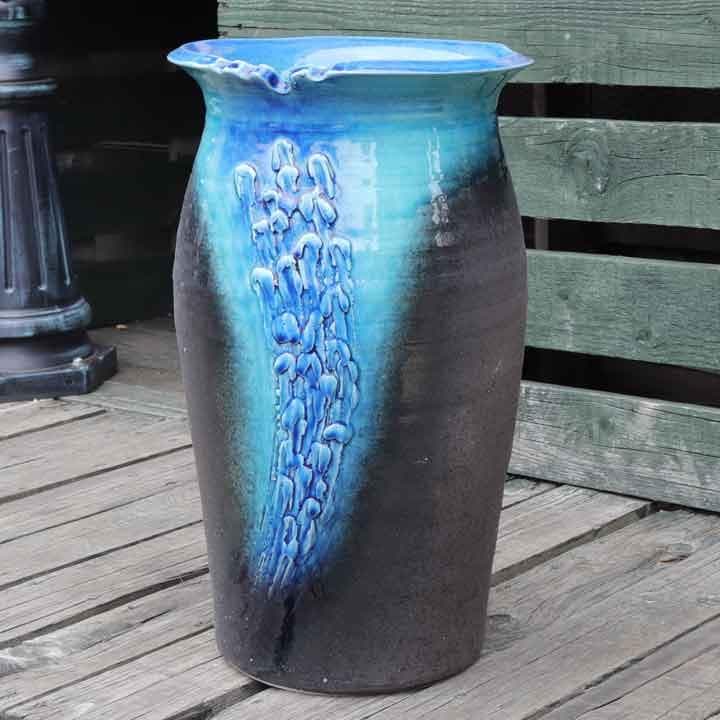 傘立て 清流 信楽焼　陶器 日本製 アンブレラスタンド