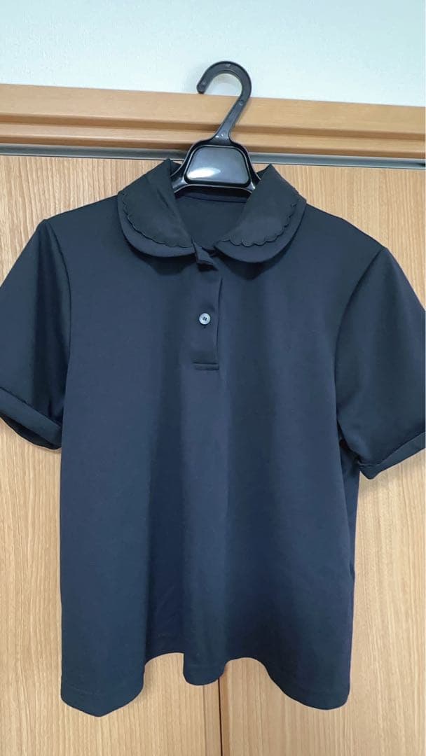 【新品未使用】cccmalieスカラップポロシャツブラック40サイズ