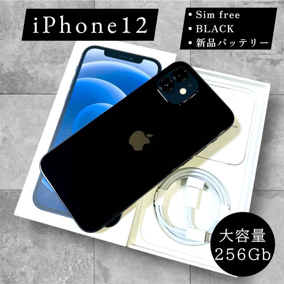 【週末特価】iPhone12 本体 256GB SIMフリー バッテリー100