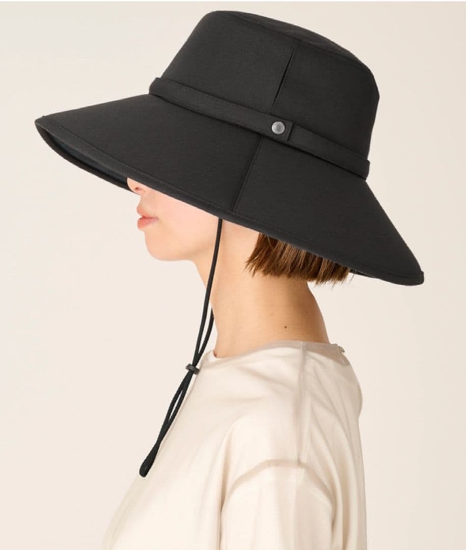 サンバリア100 ウィンドハット L ブラック