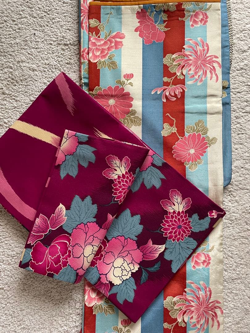 ふりふ　着物　袷着物　着物セット