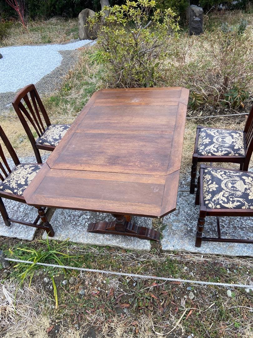 ドローリーフテーブル5点セット