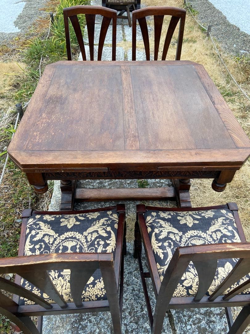 ドローリーフテーブル5点セット