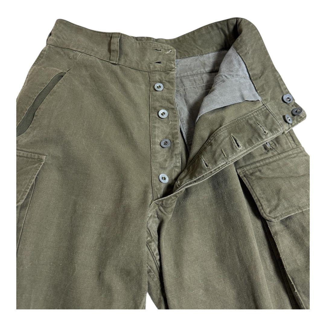 [最初期] フランス軍 M47 カーゴパンツ 前期 3つボタン メタルボタン
