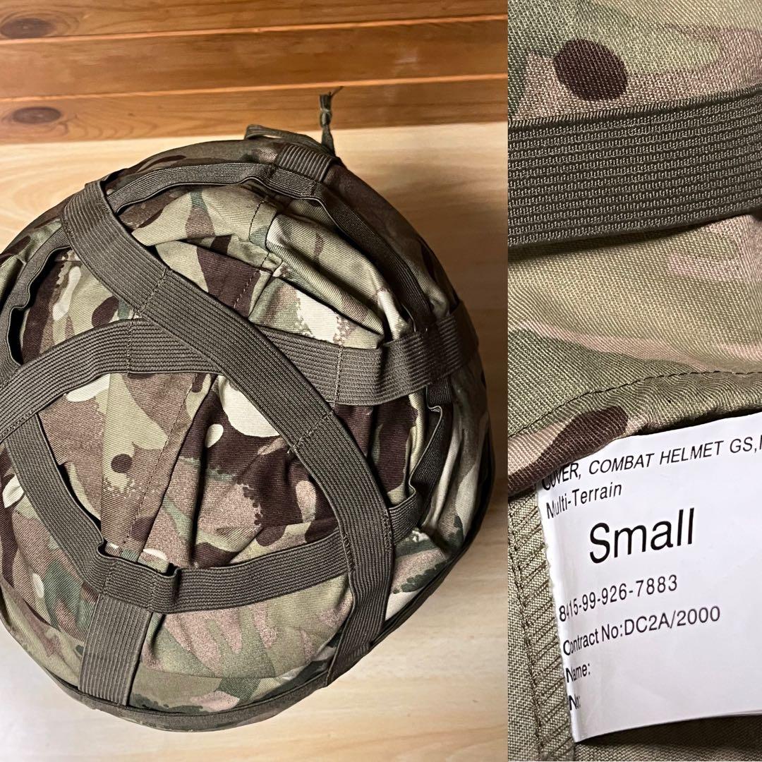 イギリス軍 Mk6ケブラーヘルメット サイズM 迷彩カバー3枚付実物2003年製