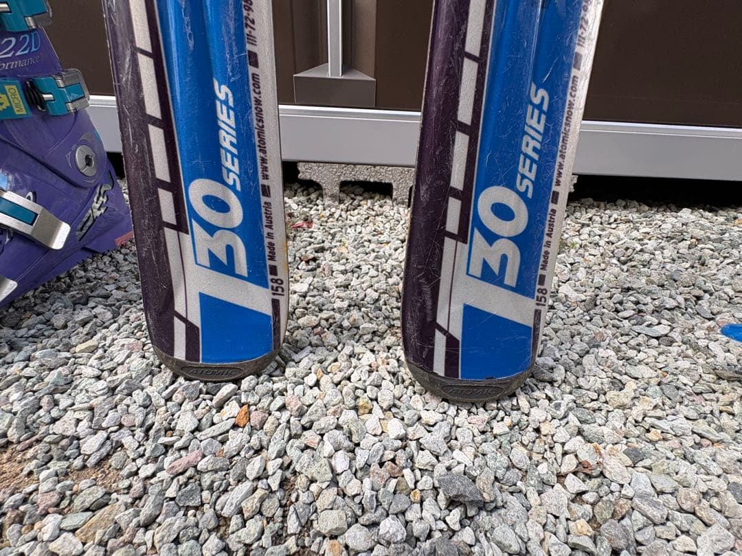 Atomic スキーセット 板160・ブーツ25.5・ストック100