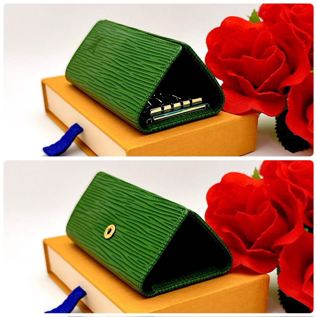 ルイヴィトン　ミュルティクレ　エピ　キーケース　4 連　ボルネオグリーン　緑