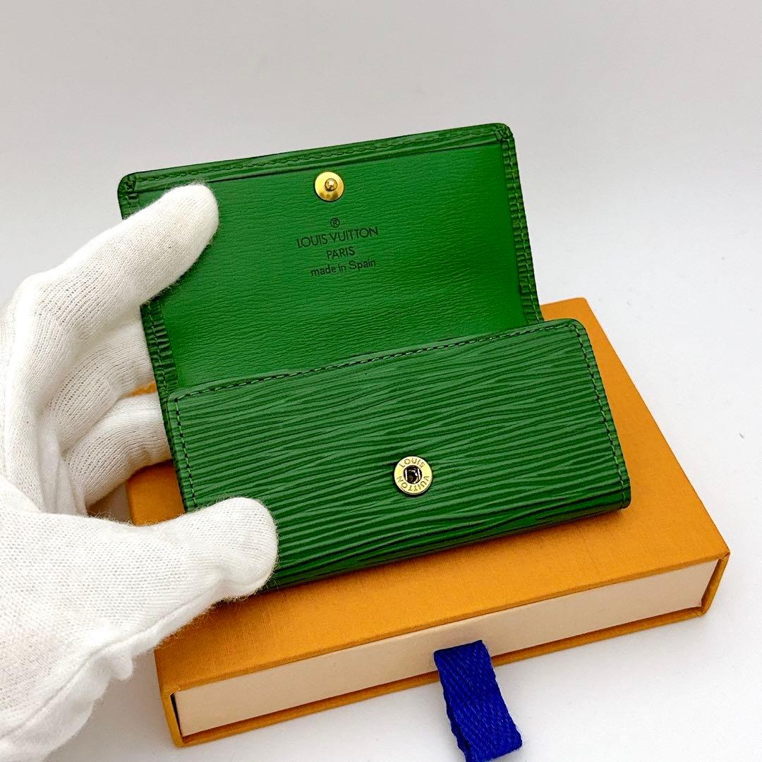 ルイヴィトン　ミュルティクレ　エピ　キーケース　4 連　ボルネオグリーン　緑