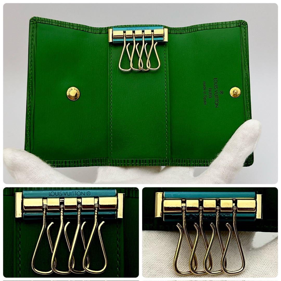 ルイヴィトン　ミュルティクレ　エピ　キーケース　4 連　ボルネオグリーン　緑