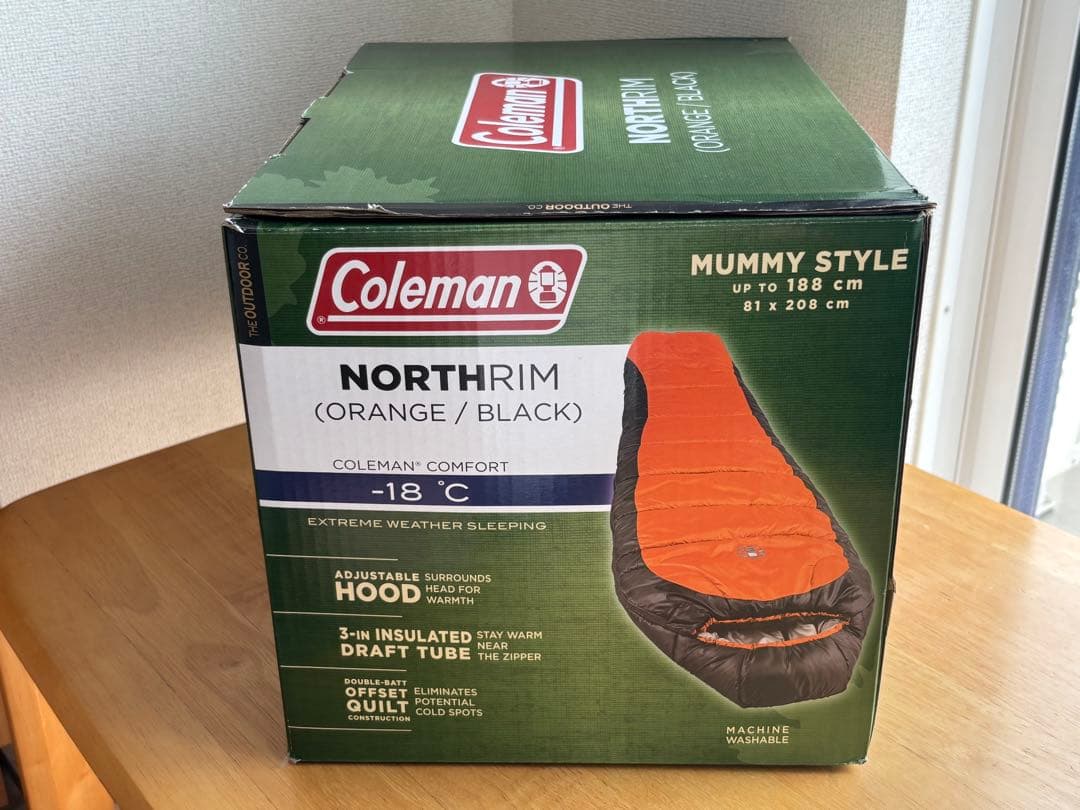 コールマン　coleman ノースリム　NORTHRIM シュラフ　寝袋　冬用②