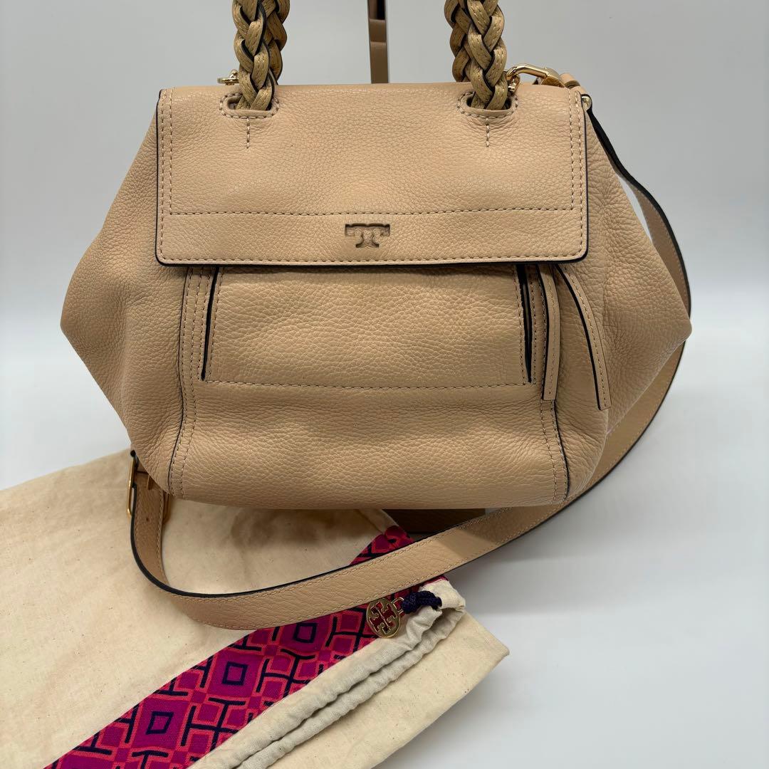 美品✨TORY BURCH トリーバーチ 2WAY ショルダーバッグ ベージュ