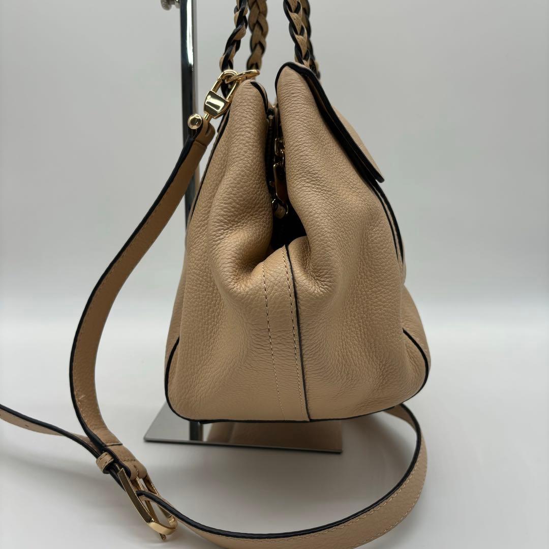 美品✨TORY BURCH トリーバーチ 2WAY ショルダーバッグ ベージュ