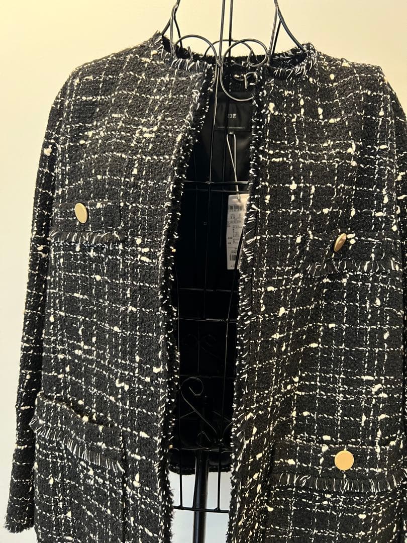 新品未使用　23区　GIOLICA生地　ツイードジャケット　44サイズ