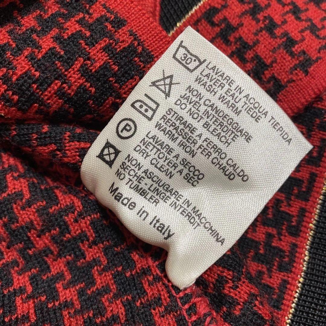 クリスチャン ディオール ハウンドトゥース ポロニット ロゴ金ボタン