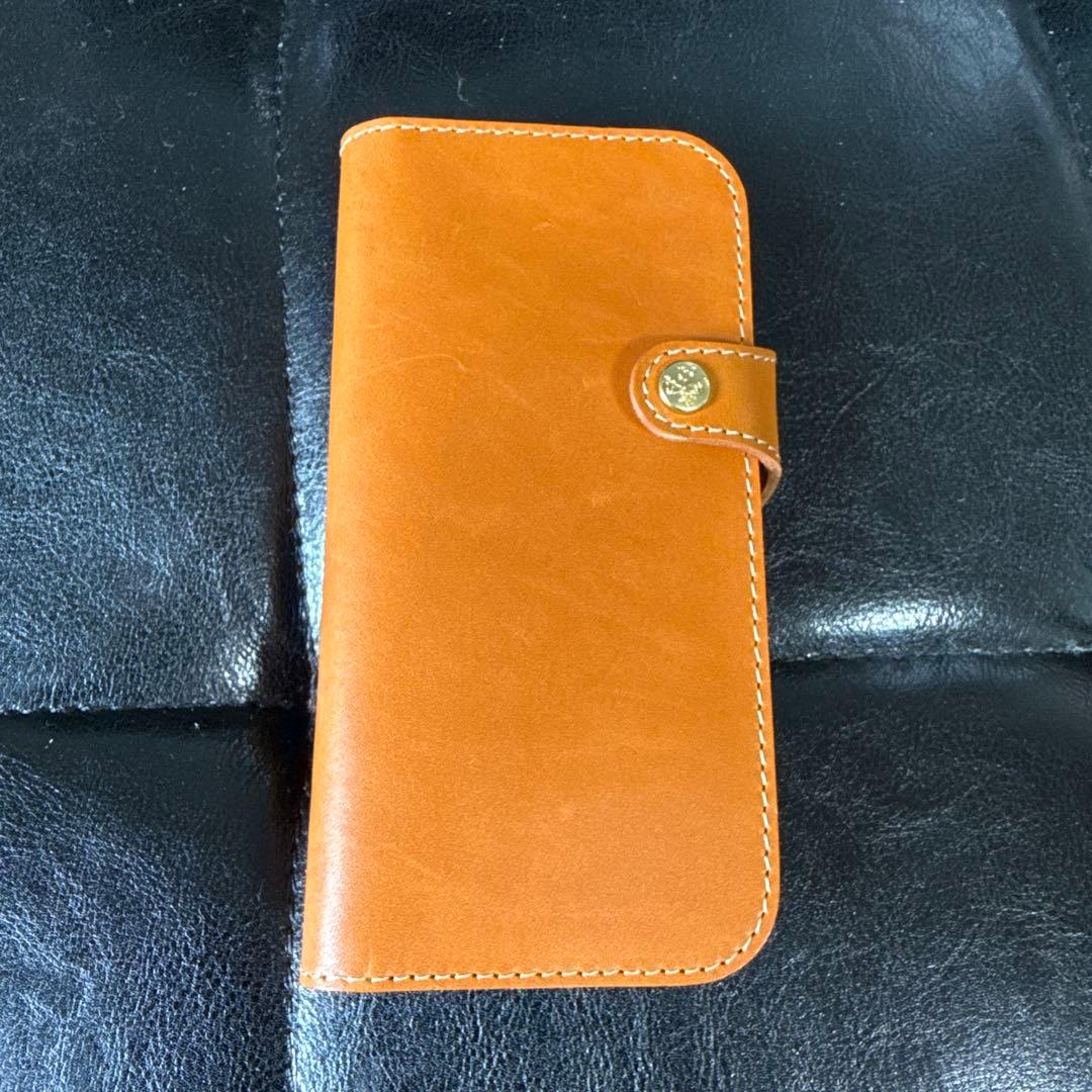 iPhone16 ケース 本革 栃木 レザー 手帳型 アイフォン HUKURO