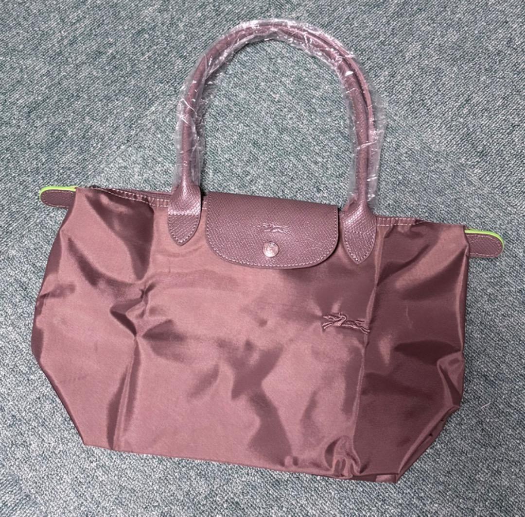 ロンシャン　ル プリアージュ グリーン　ロングハンドル　M テラ(TERRE)