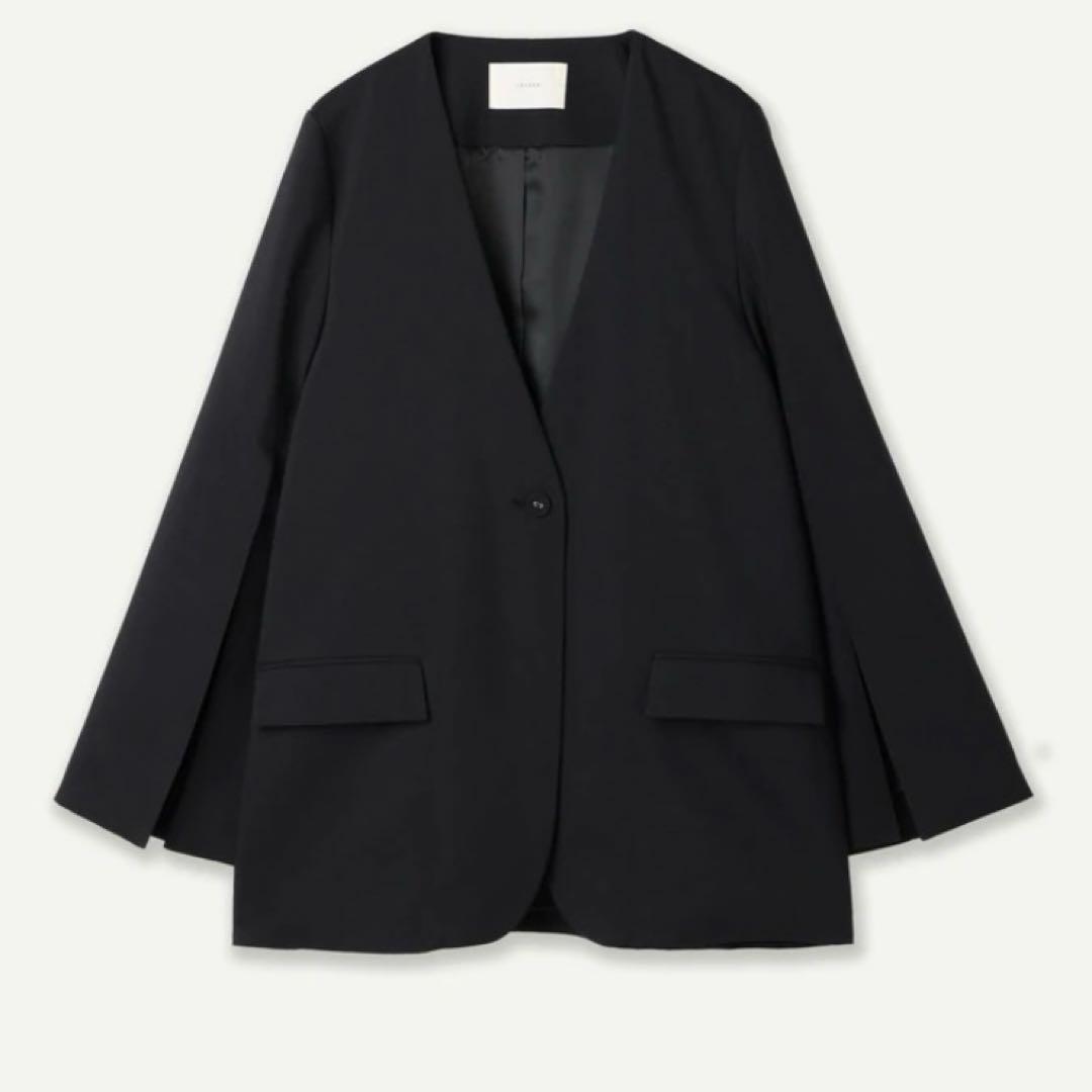 ジャケット・アウター louren slit sleeve no collar jacket