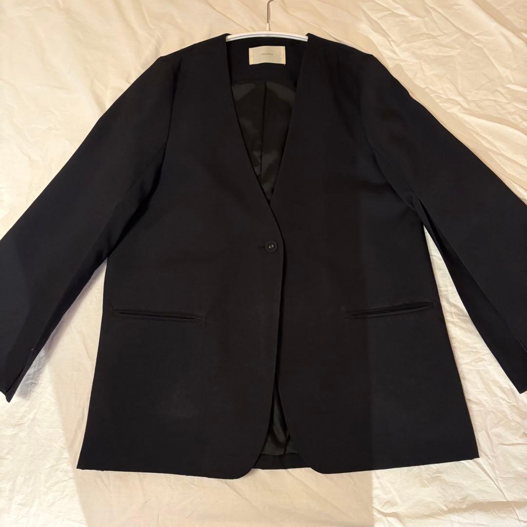 ジャケット・アウター louren slit sleeve no collar jacket