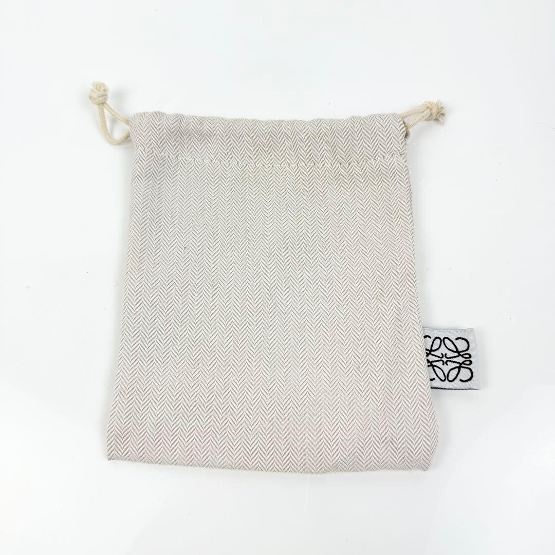 【美品】LOEWE アナグラム トライフォールド レザー ウォレット ブラック