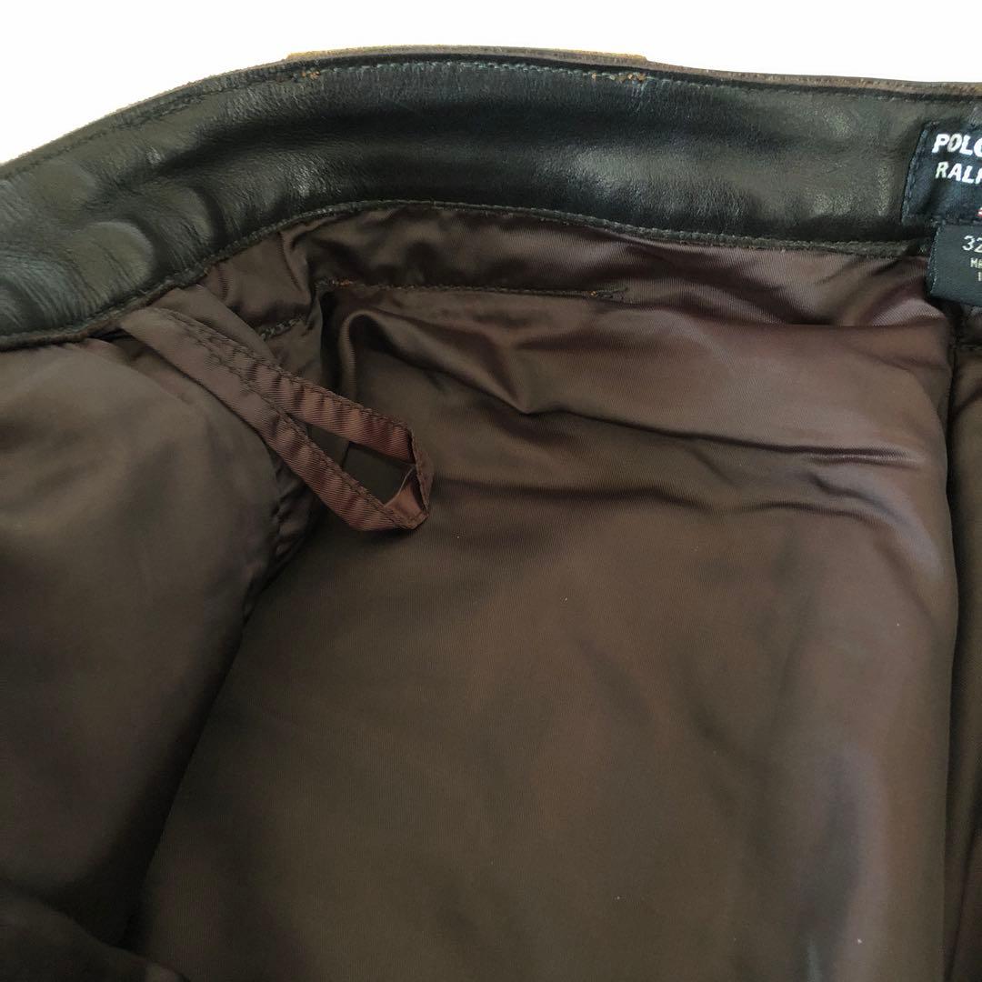 ラルフローレン　レザーパンツ