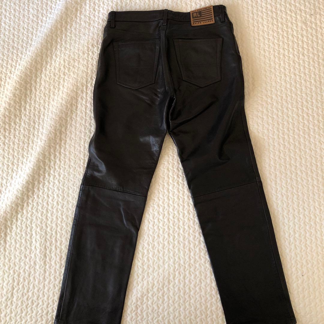 ラルフローレン　レザーパンツ