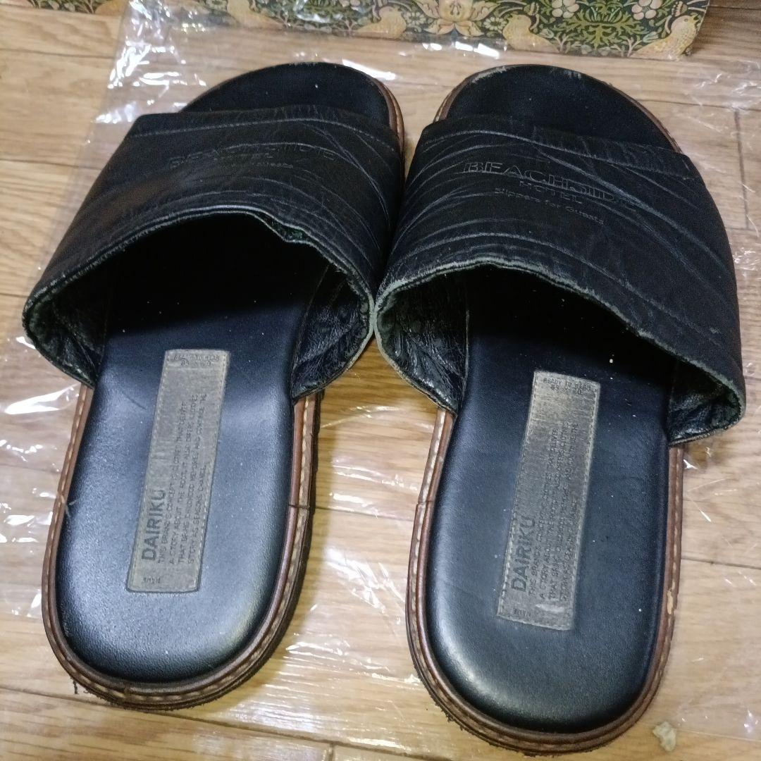 DAIRIKU レザーサンダル 20ss slipper for guests