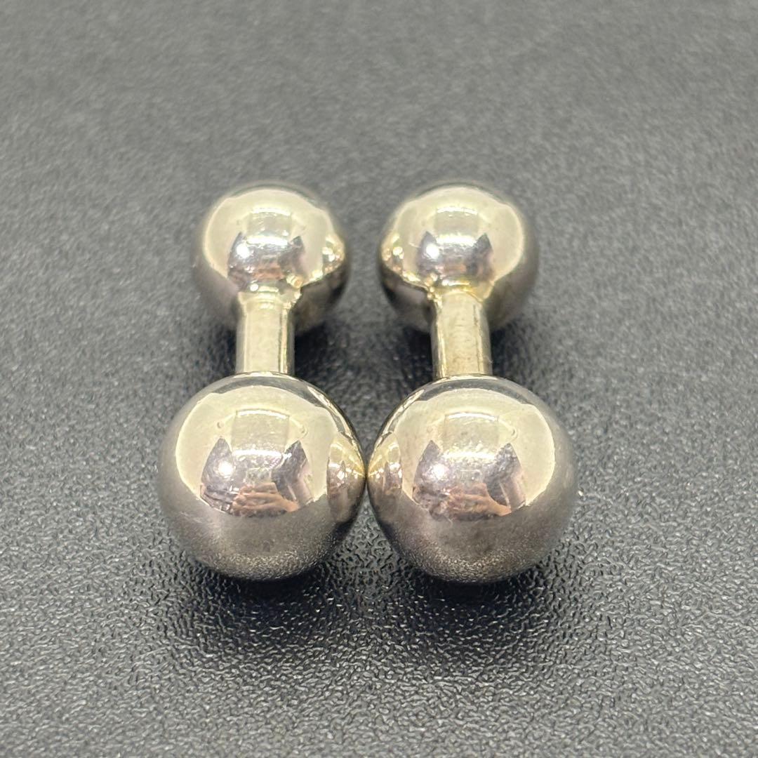 ティファニー カフスボタン ダンベル型 カフリンクス ボール 925