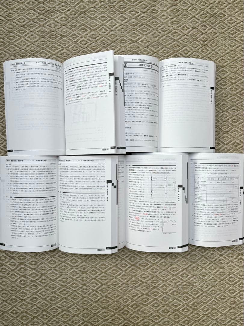 2025年度一級建築士学科試験テキスト【日建学院】書込みなしインデックス貼済