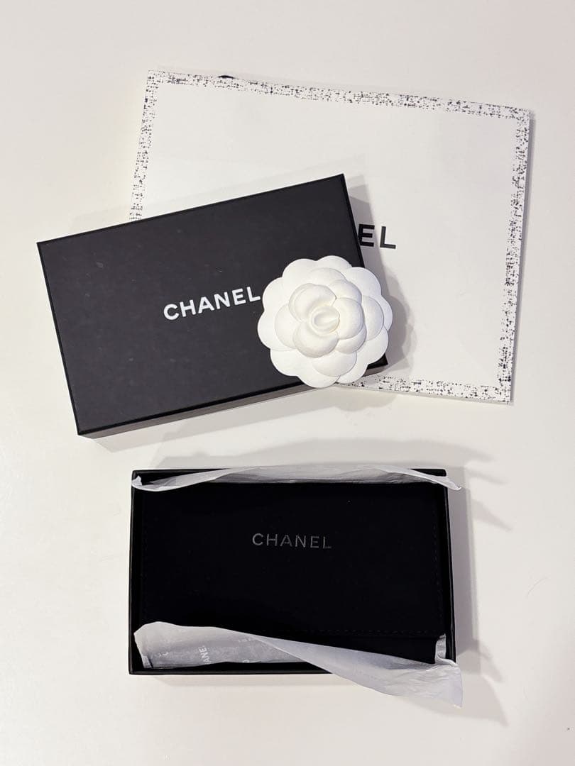 CHANEL キーケース シャネル　パース 鍵入れ ピンク ラムスキン