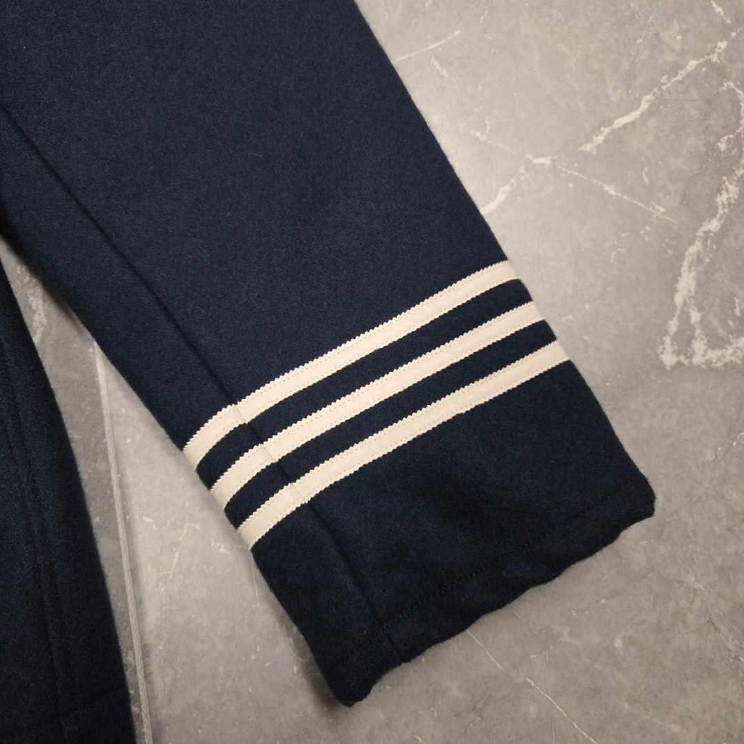 adidas Pコート ネイビー XOサイズ オーバーサイズ