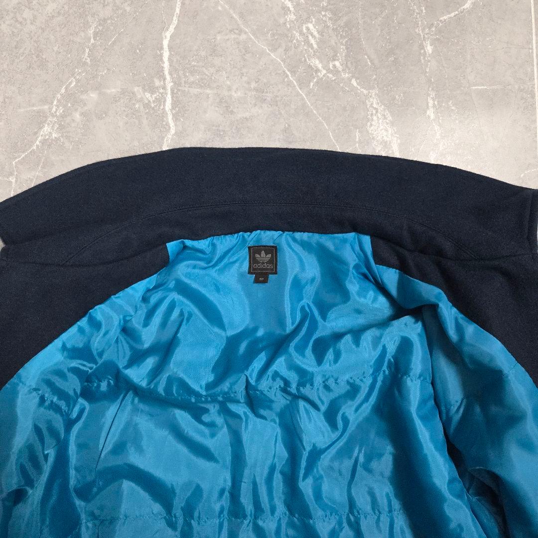 adidas Pコート ネイビー XOサイズ オーバーサイズ