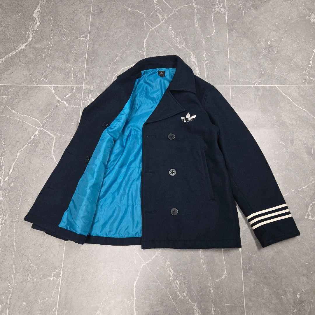 adidas Pコート ネイビー XOサイズ オーバーサイズ