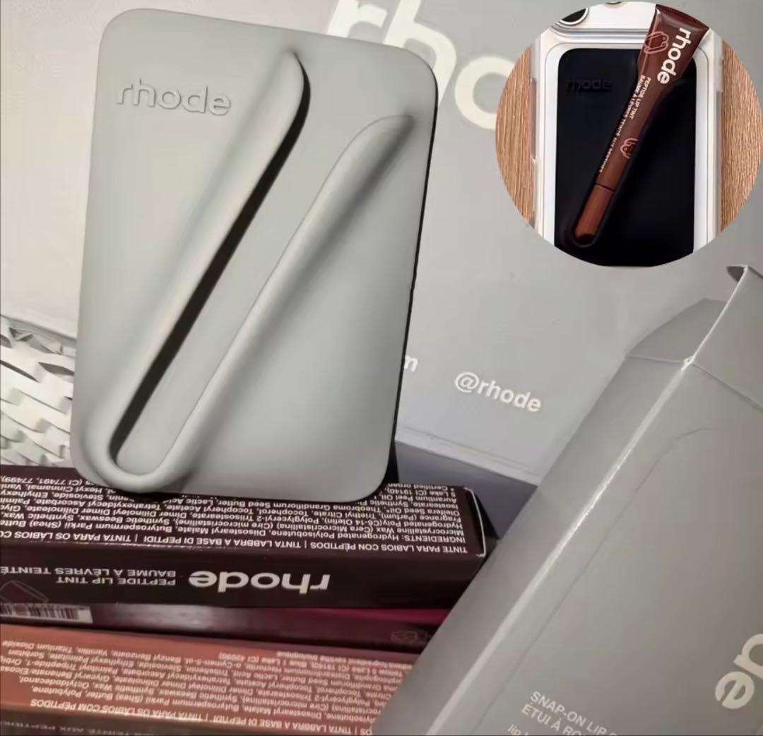 り*ん様 【新品未使用】rhode スナップオンリップケース ブラック　ヘイリー