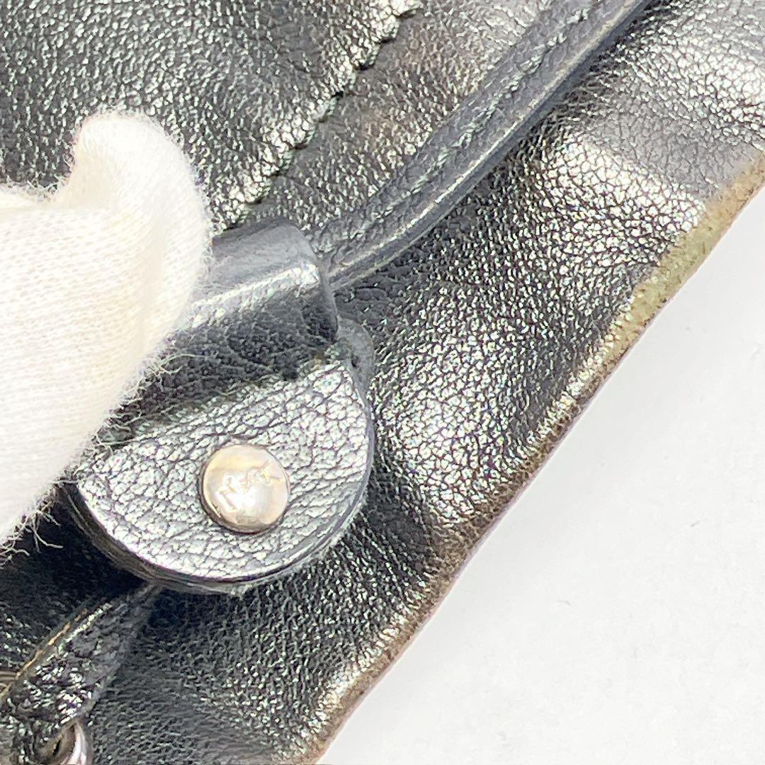 3334◯ YSL イヴ・サンローラン ブラックレザートートバッグ