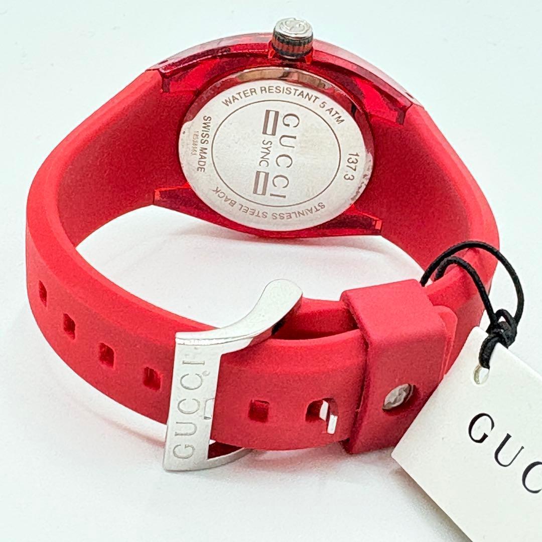 GUCCI グッチsync archive Watch rubber レッド