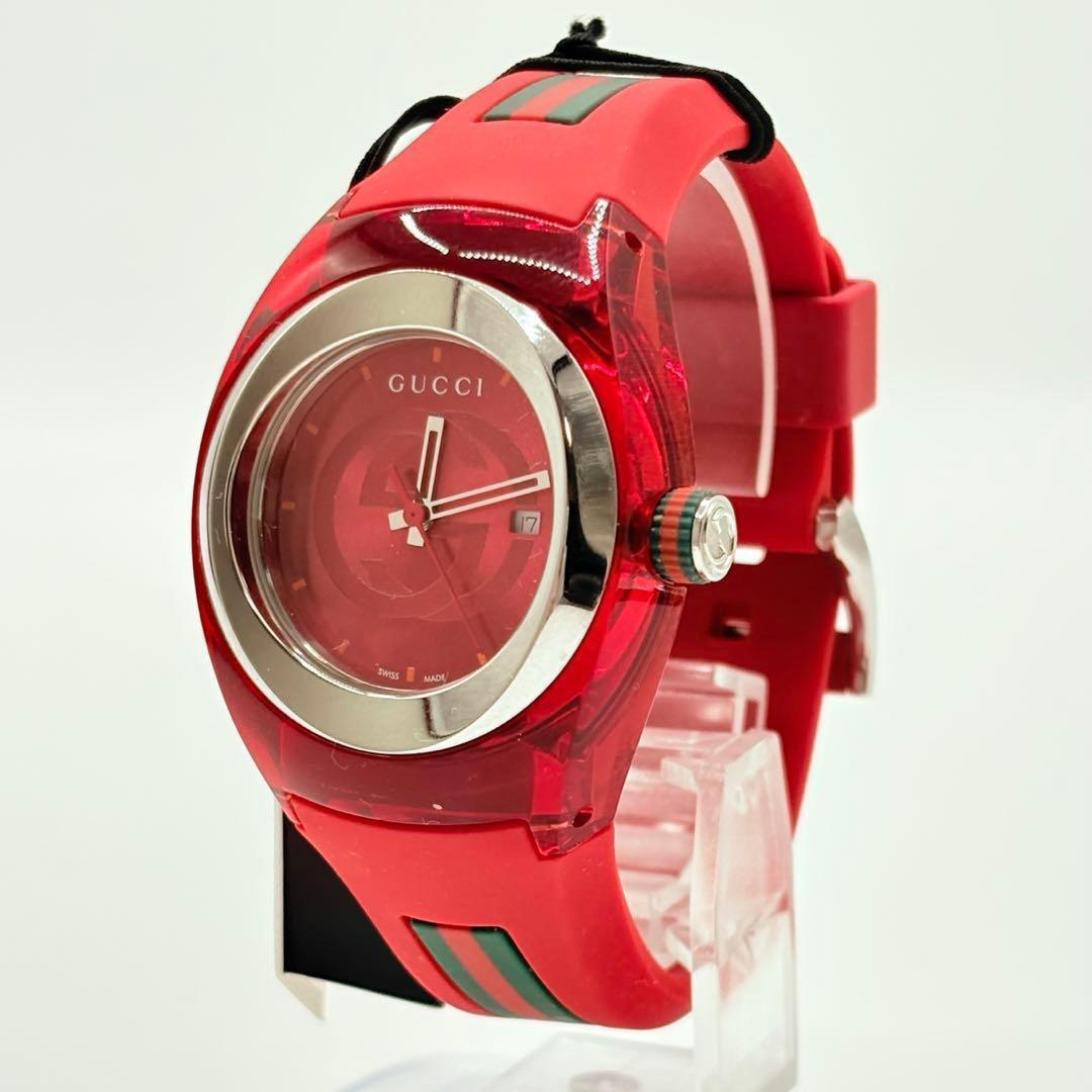 GUCCI グッチsync archive Watch rubber レッド