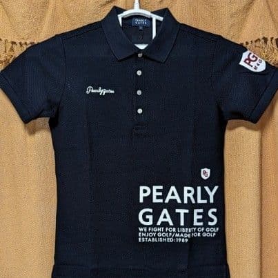 パーリーゲイツ　半袖ポロシャツ　ネイビー　サイズ4