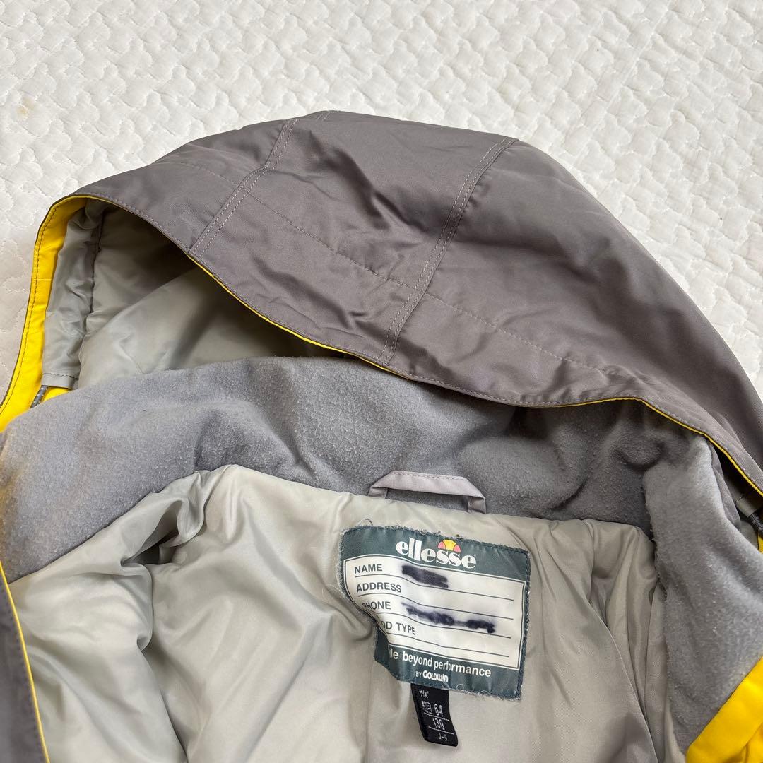 ellesse スキーウェア グレー/イエロー　130