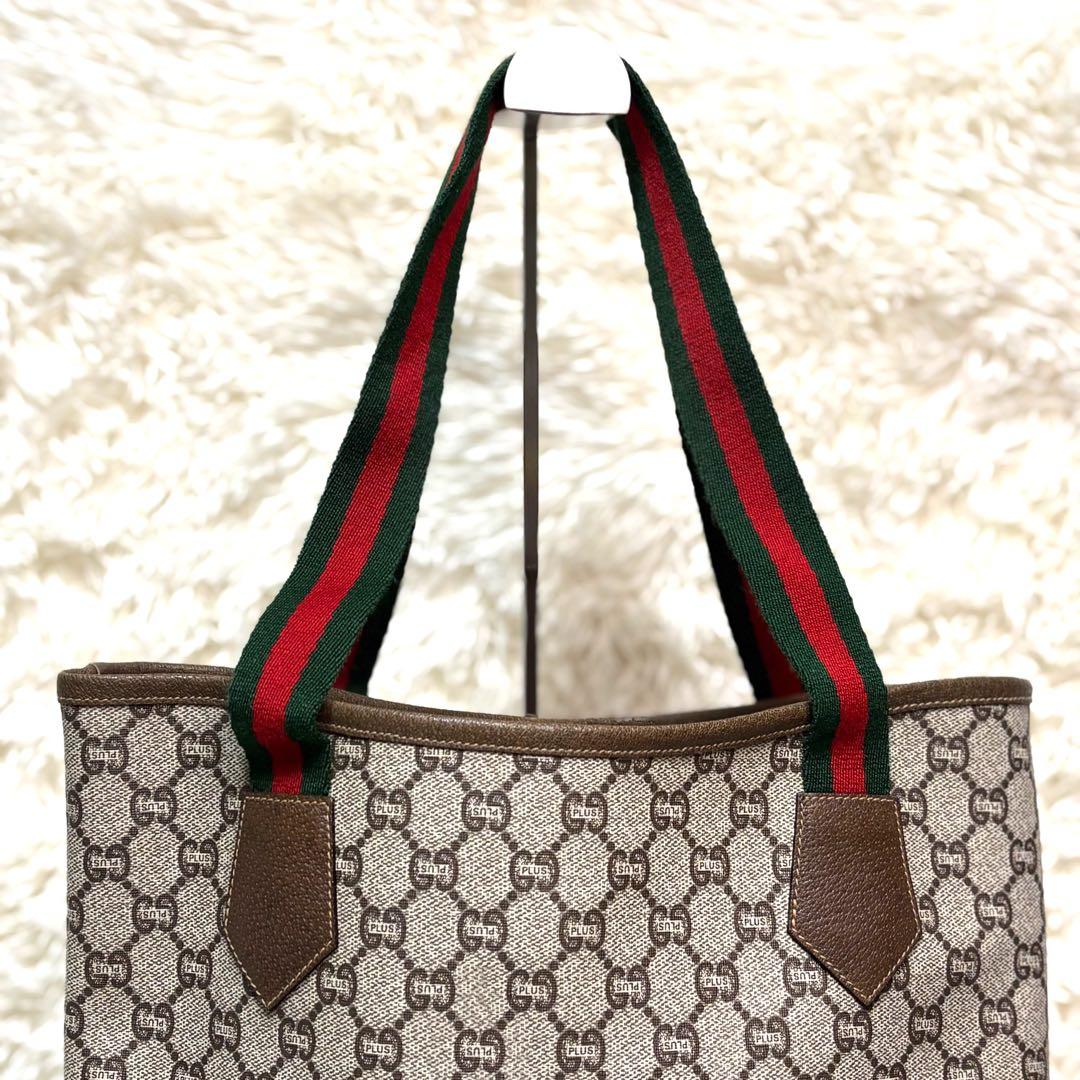希少　極美品　グッチ GUCCI オールドグッチ　トートバック　シェリーライン