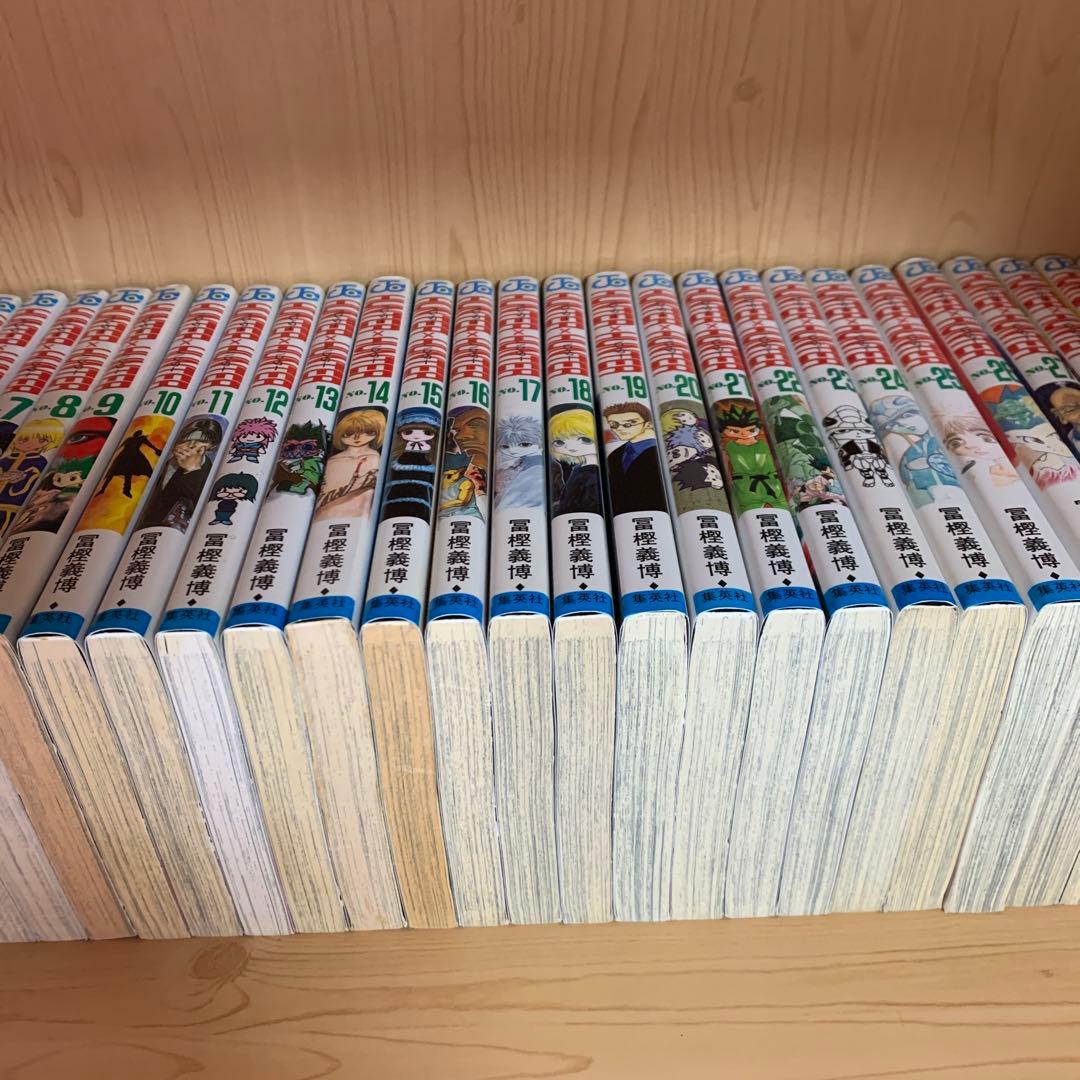 大人気漫画ハンターハンター1巻から38巻既刊全巻完結まとめ売りセット1巻初版本
