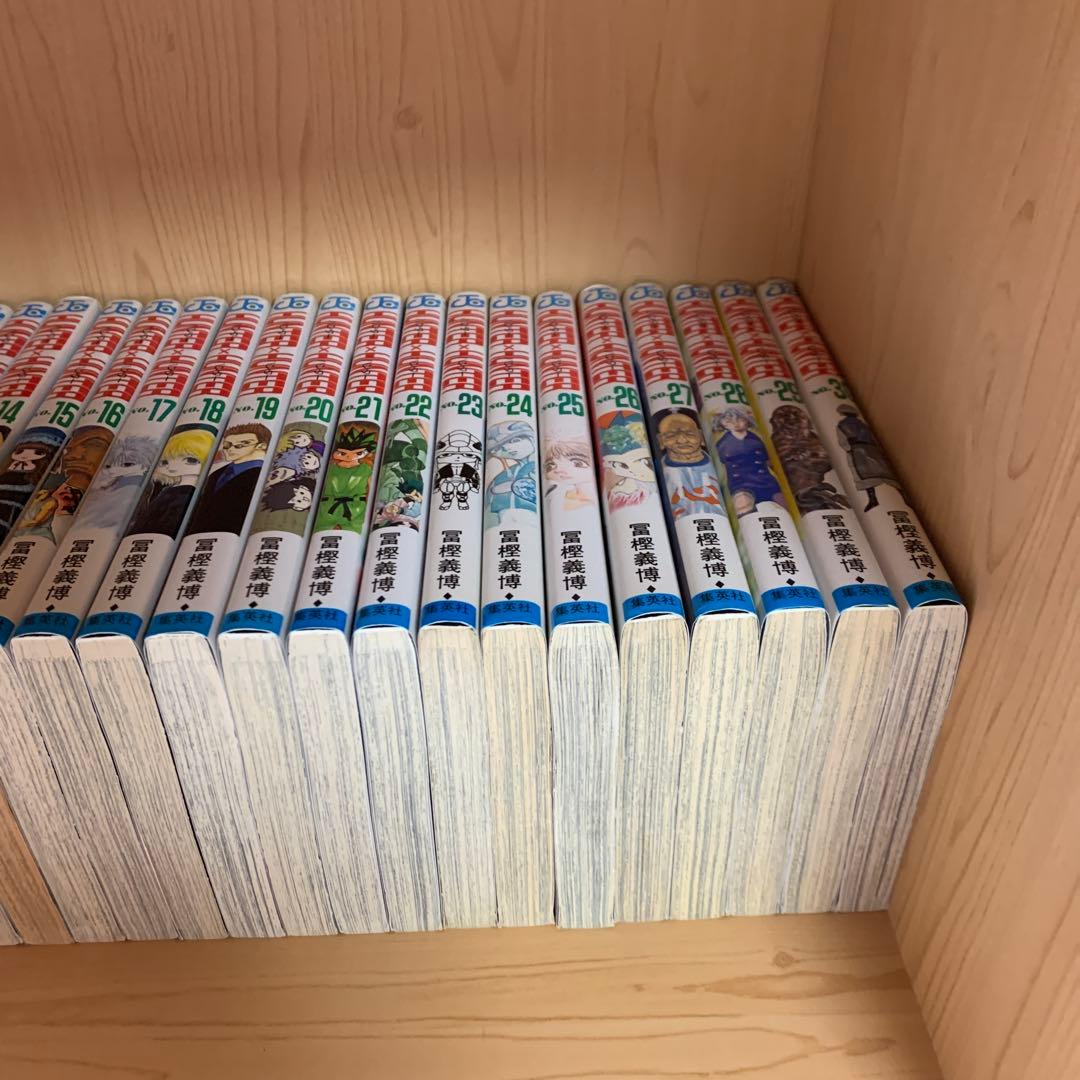 大人気漫画ハンターハンター1巻から38巻既刊全巻完結まとめ売りセット1巻初版本