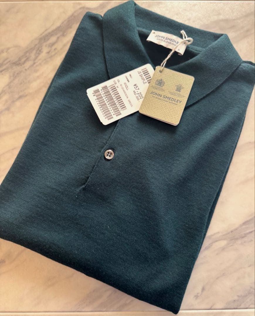 【新品未使用】JOHN SMEDLEY （ジョンスメドレー)コットンポロシャツ