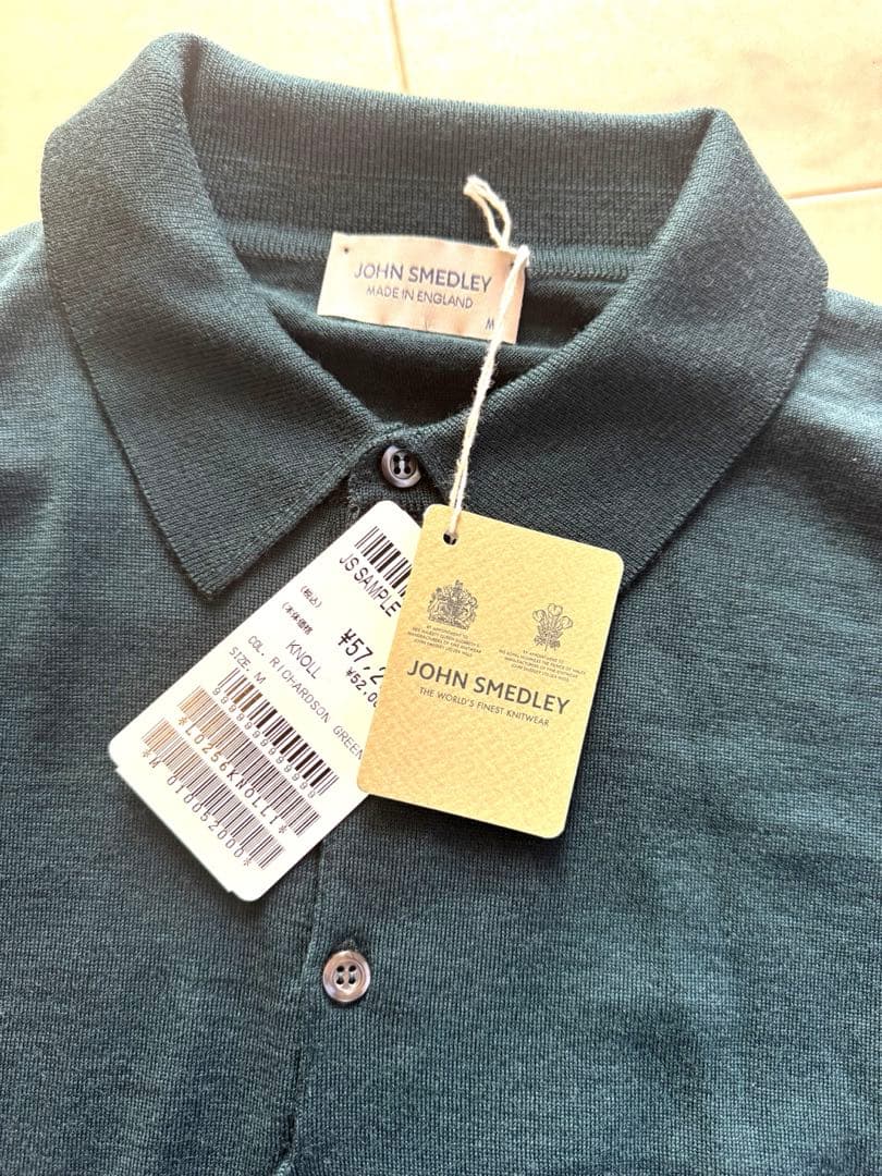 【新品未使用】JOHN SMEDLEY （ジョンスメドレー)コットンポロシャツ