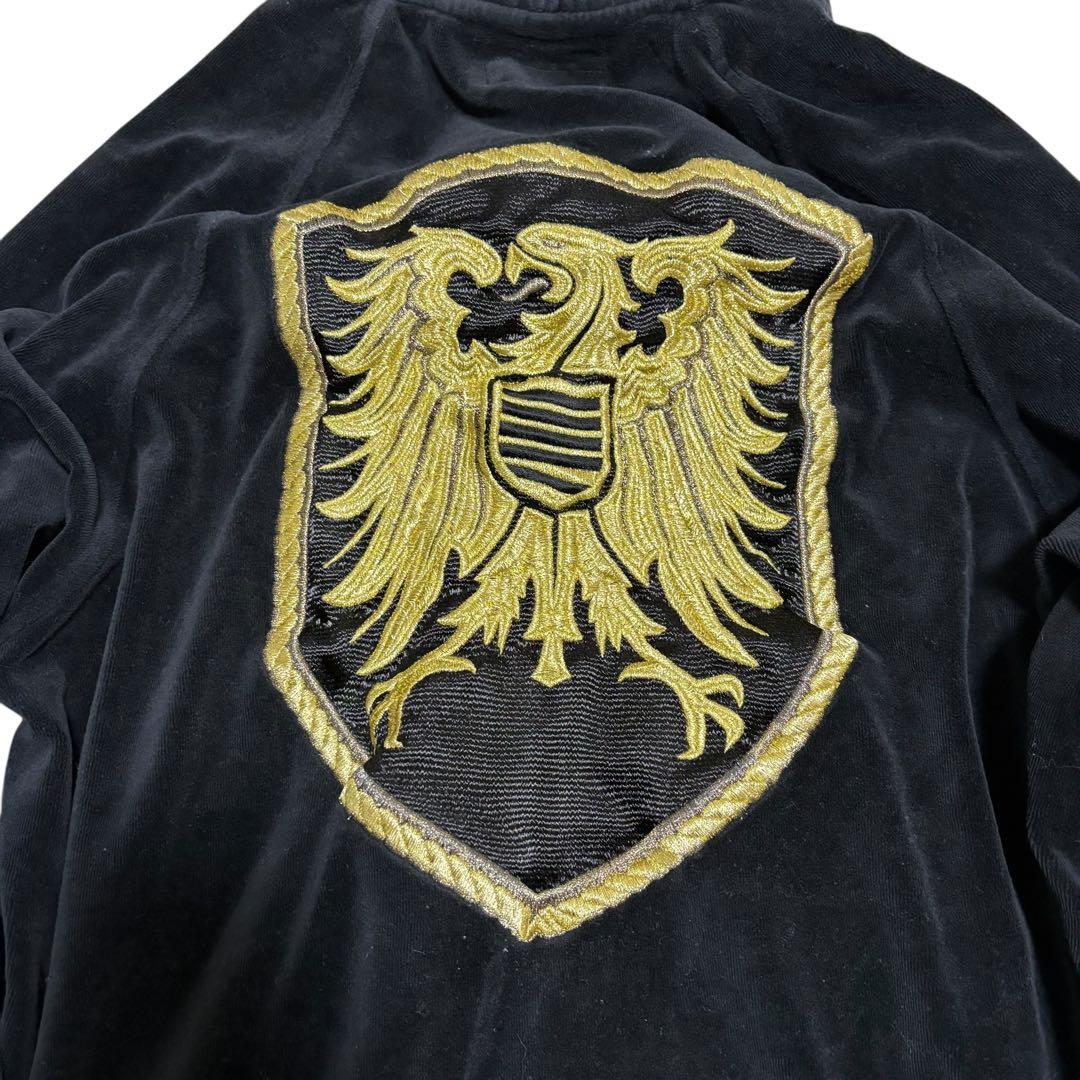 希少　24karats TRIBE OF GOLD ベロア刺繍 セットアップM